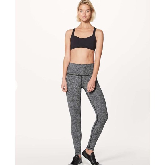 Lululemon Wunder Under Hi-Rise Tight *28" Heathered Black #4 - Picture 2 of 12